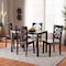 Baxton Studio Nicolette Modern and Contemporary Dark Brown Finished Wood 5-Piece Dining Set 179-11385-8026-Zoro - alternate 9